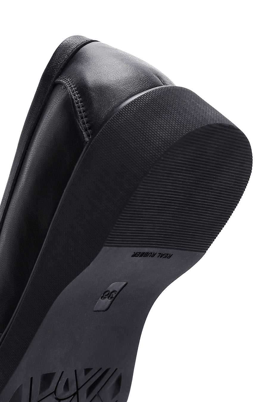 Kadın Siyah Deri Comfort Loafer