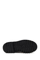 Harley Davidson Woman Black Angelhard Lace-Up Leather Combat Boots | Derimod