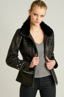 Anabella Women's Leather Jacket | Derimod