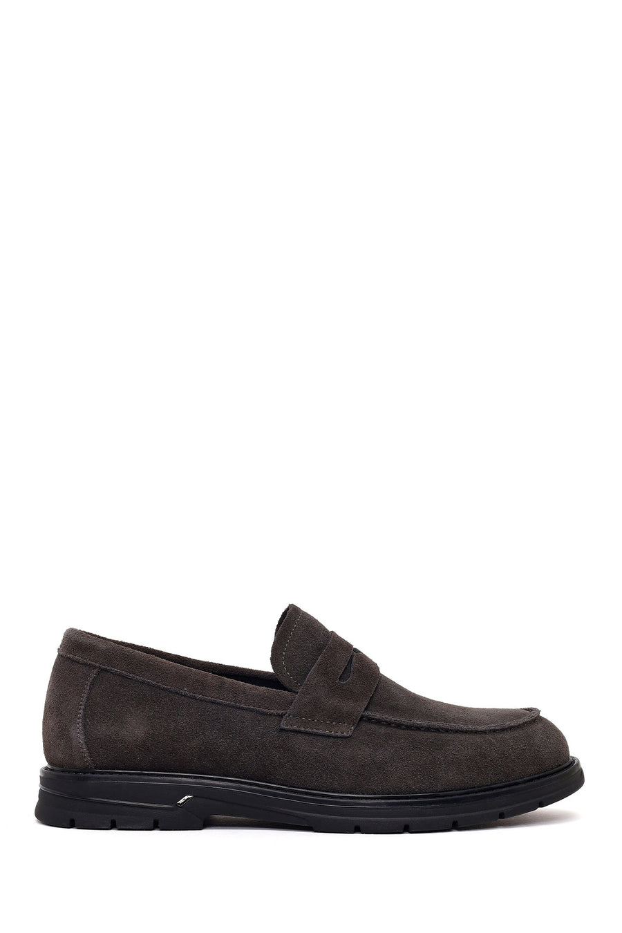 Erkek Gri Süet Deri Casual Loafer WM680033DS | Derimod