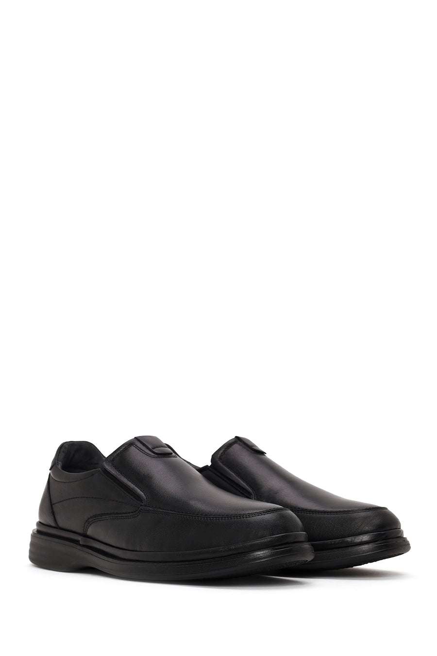 Erkek Siyah Deri Konfor Loafer