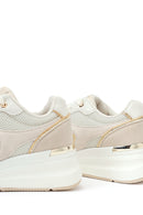 Woman Beige Lace-Up Wedge Sneaker | Derimod