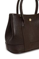 Woman Brown Long-Strap Mini Leather Shoulder Bag | Derimod