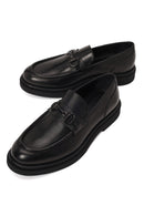 Erkek Siyah Tokalı Deri Casual Loafer | Derimod