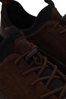Erkek Kahverengi Bağcıklı Kalın Tabanlı Deri Sneaker | Derimod