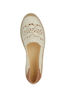 Geox Women's Mink Lampedusa Knit Leather Espadrille | Derimod