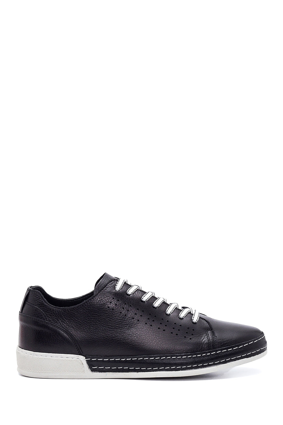 Erkek Siyah Deri Sneaker 22SFD670918 | Derimod