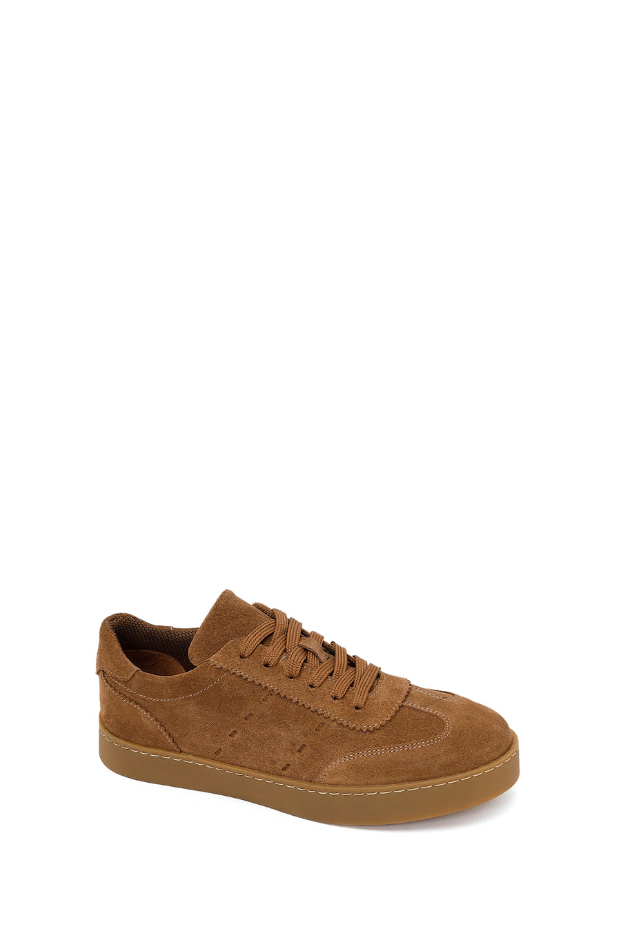 Kadın Taba Bağcıklı Kalın Tabanlı Süet Deri Sneaker