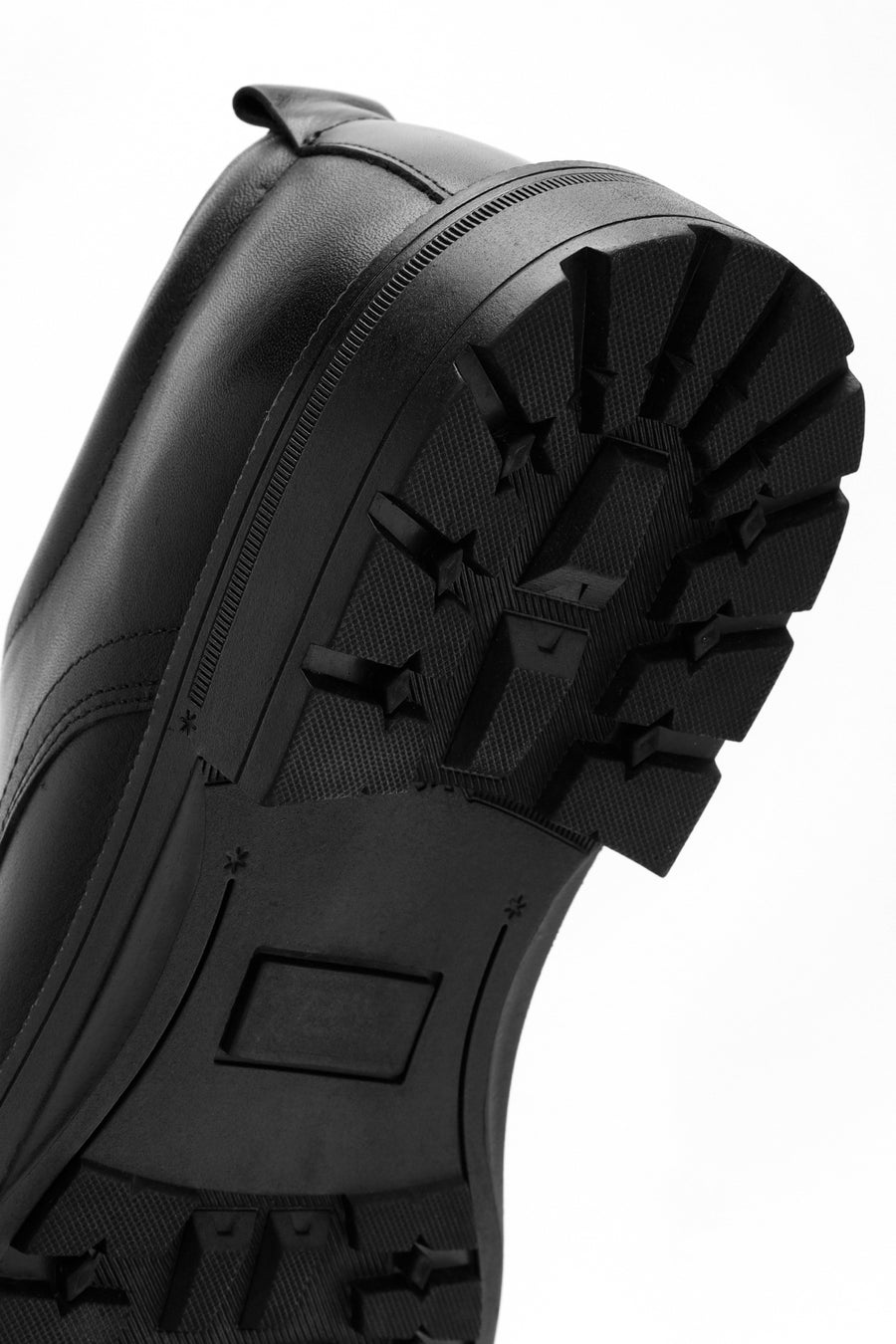 Men's Black Laced Leather Classic Shoes