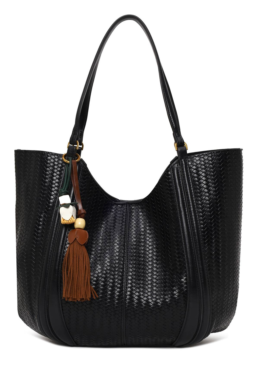 Woman Black Accessorized Printed Shoulder Bag 26SBD253726 | Derimod