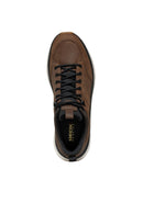 Geox Men's Brown U Spherica Active Lace-Up Waterproof Leather Sneaker | Derimod