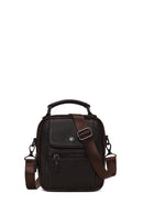 Male Brown Leather Handbag | Derimod