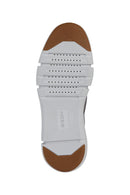 Geox Men's Gray Spherica Leather Casual Shoes | Derimod