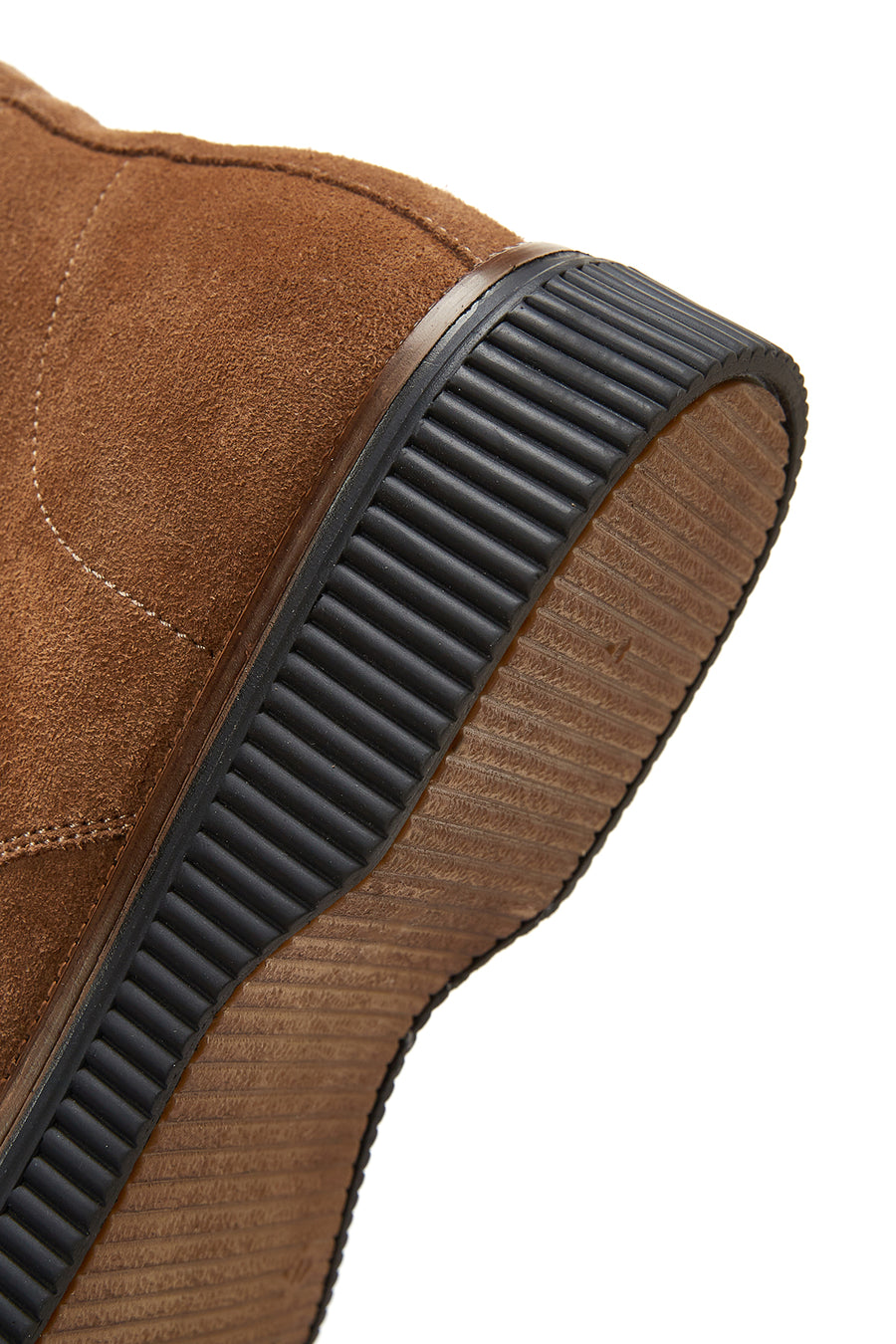 Men's Tan Suede Leather Flat Boots