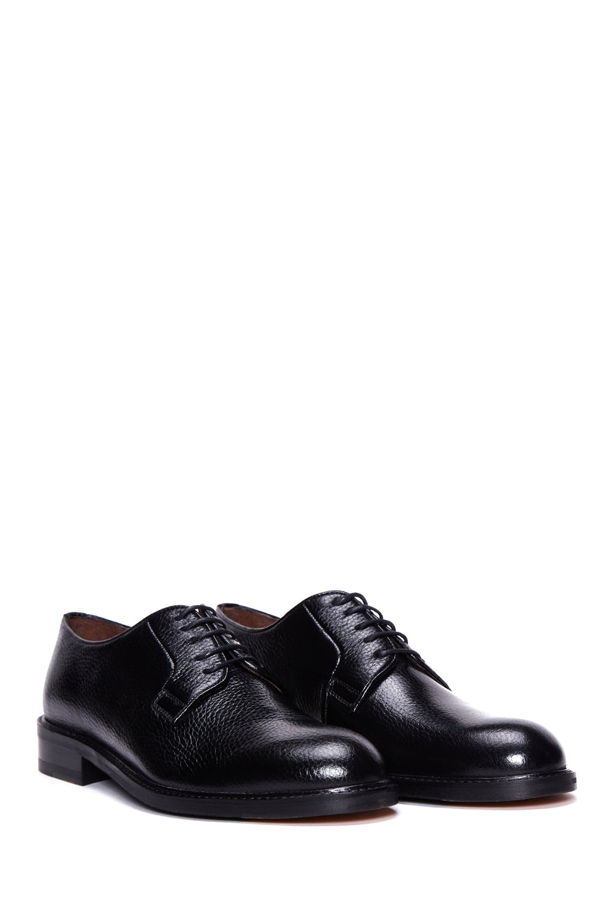 
Men's Black Lace-Up Leather Classic Shoes
