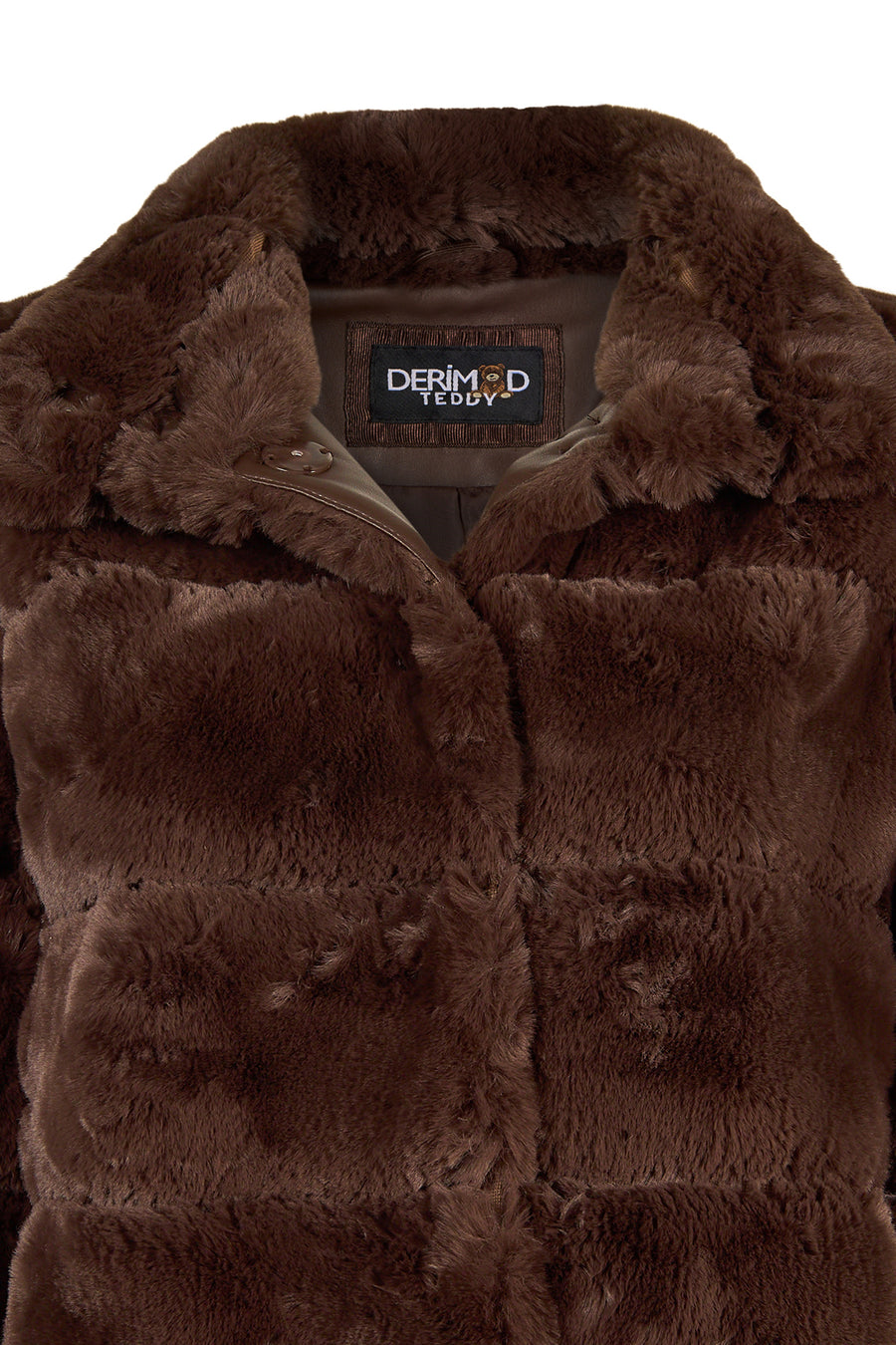 Dolomiti Woman Brown Short Teddy Coats