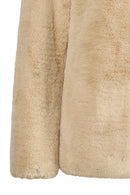 Tahoe Woman Mink Reversible Hooded Oversize Teddy Coats | Derimod
