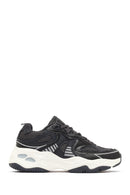 Women's Gray Lace-Up Thick-Soled Sneaker | Derimod