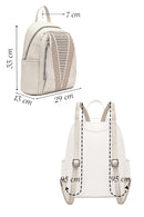 Women's Cream Printed Backpack | Derimod