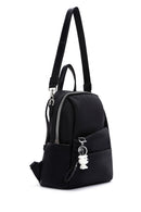 Women's Black Long Strap Backpack | Derimod