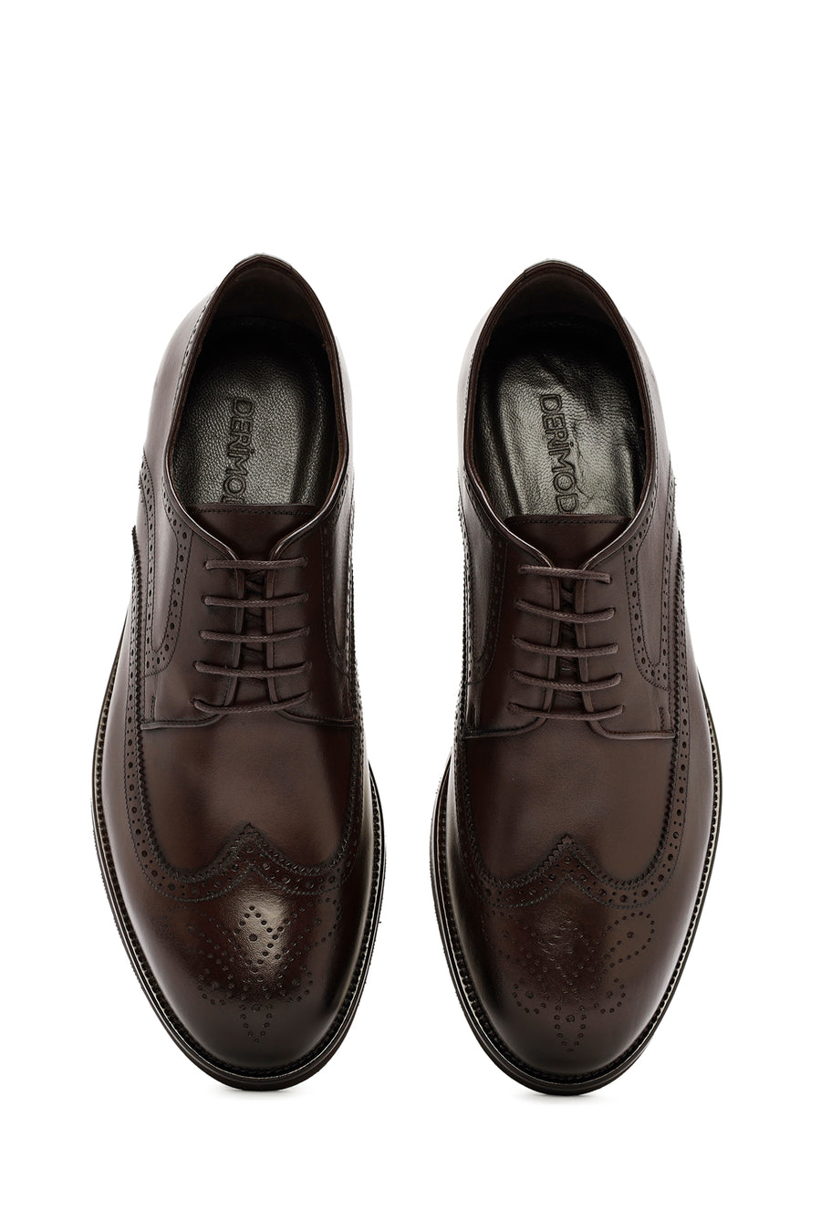 
Men's Brown Lace-Up Leather Classic Shoes
