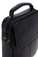 Male Black Long Strap Leather Handbag | Derimod