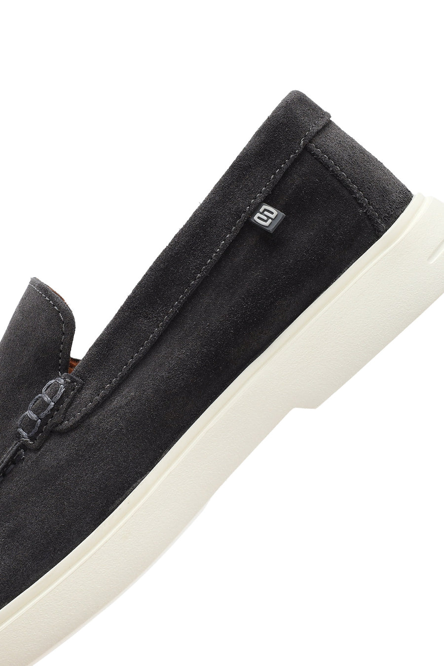 Men's Gray Suede Leather Casual Loafer