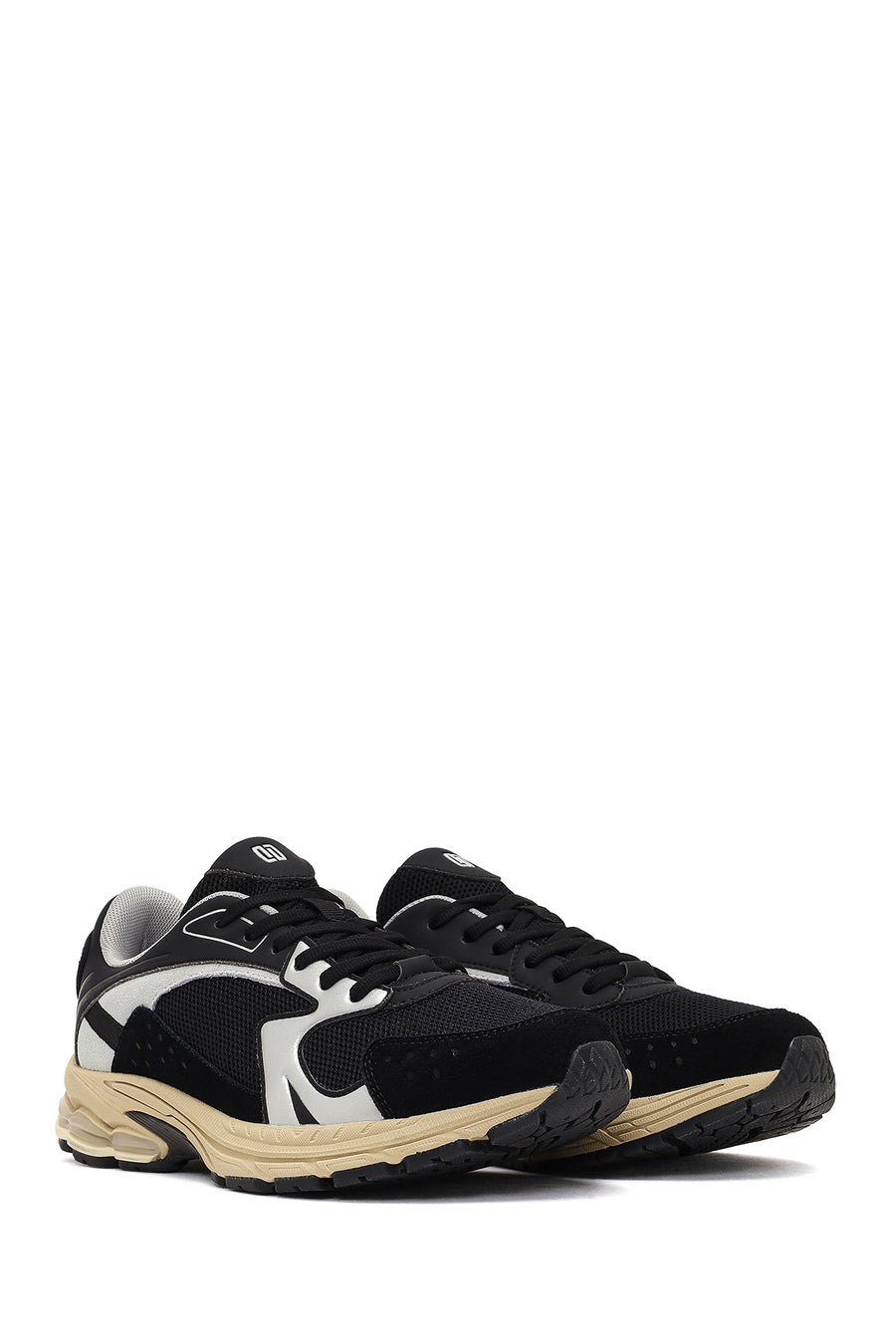Derimod Studio Men's Black Lace-Up Thick-Soled Sneaker