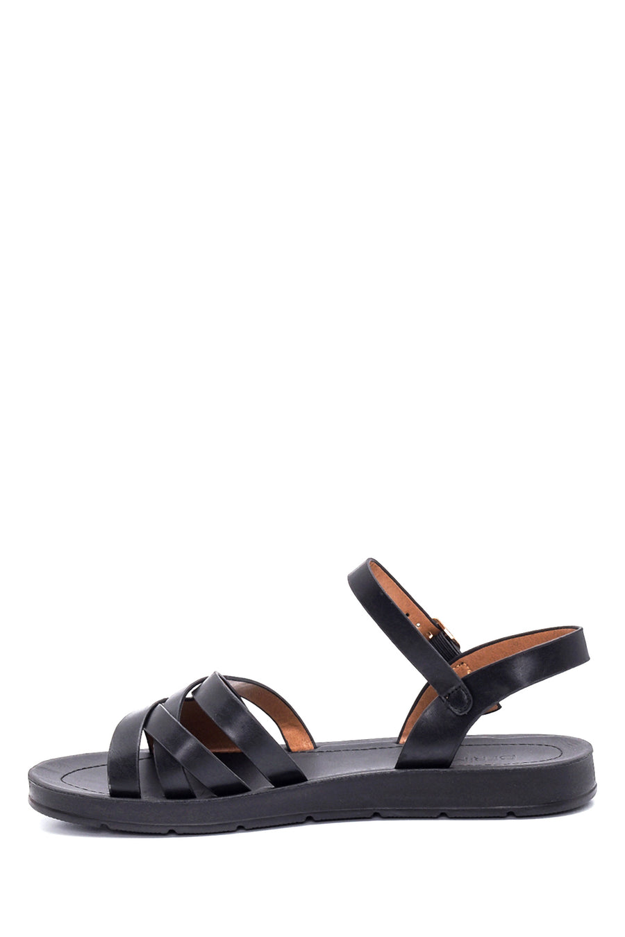 Women's Black Casual Heeled Sandals