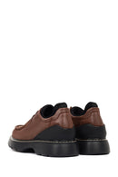 Men's Brown Lace-Up Thick Sole Leather Casual Shoes | Derimod