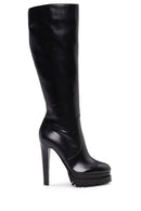 Women's Heeled Leather Boots | Derimod