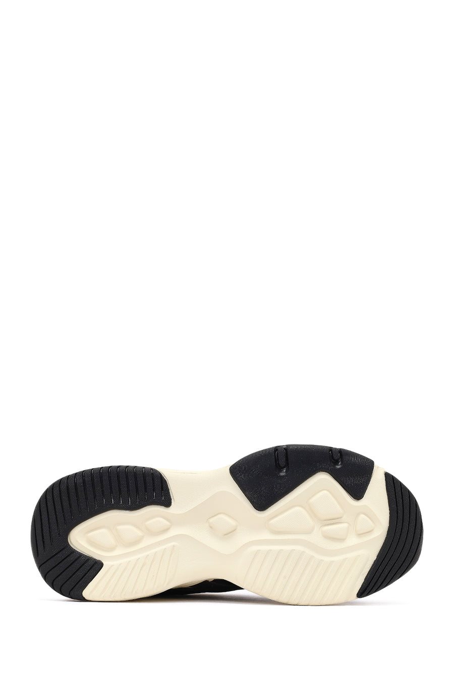 Kadın Siyah Bağcıklı Kalın Tabanlı Sneaker