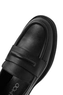 Kadın Siyah Deri Maskülen Loafer | Derimod