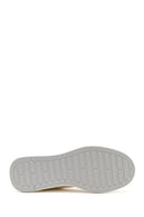 Woman White Side-Zip Lace-Up Thick-Sole Sneakers | Derimod