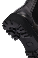 Male Black Thick-Soled Leather Chelsea Boots | Derimod