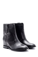 Women's Studded Detailed Leather Boots | Derimod