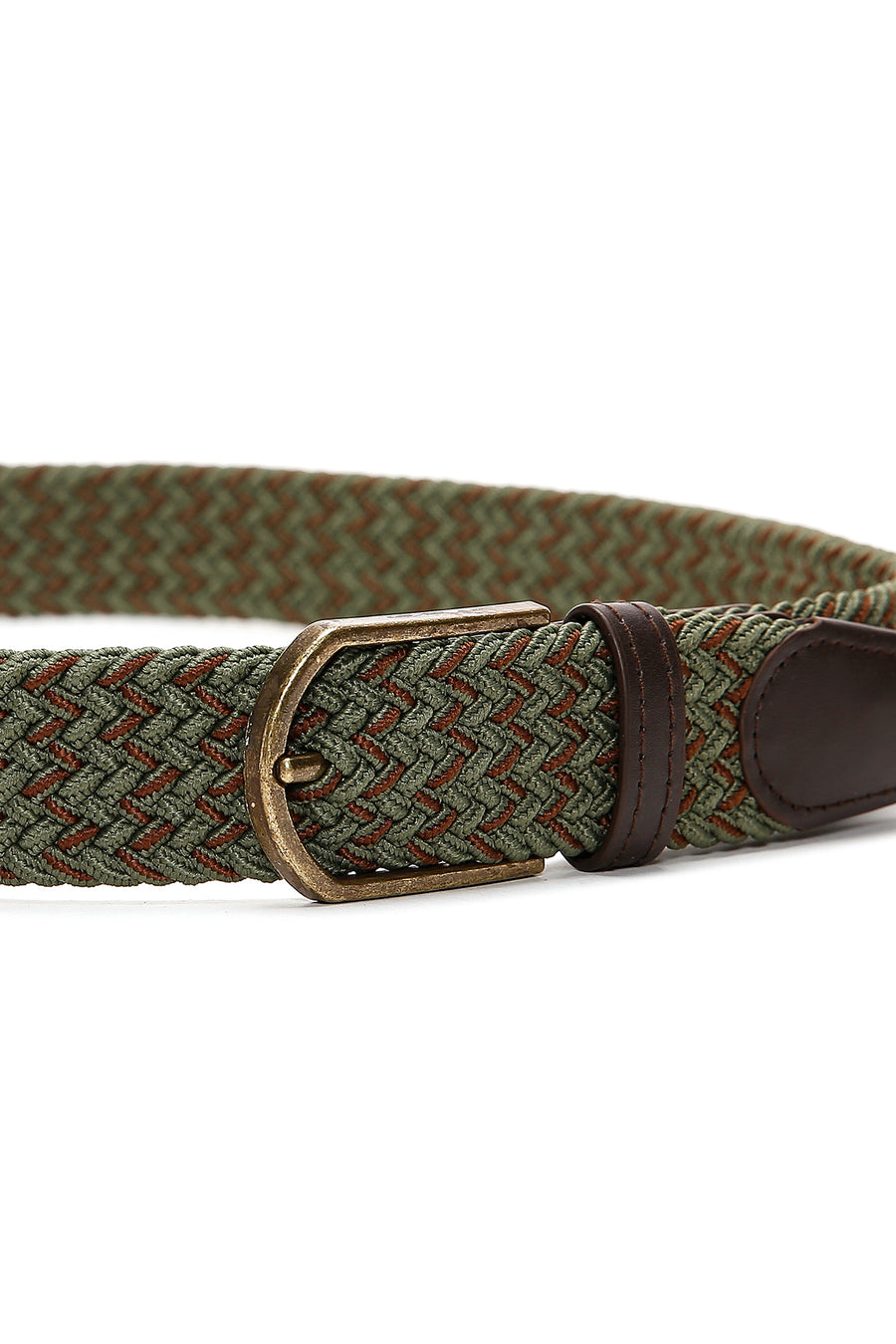 Men's Khaki Fabric Belt