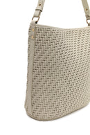Woman Beige Long-Strap Braided Shoulder Bag | Derimod