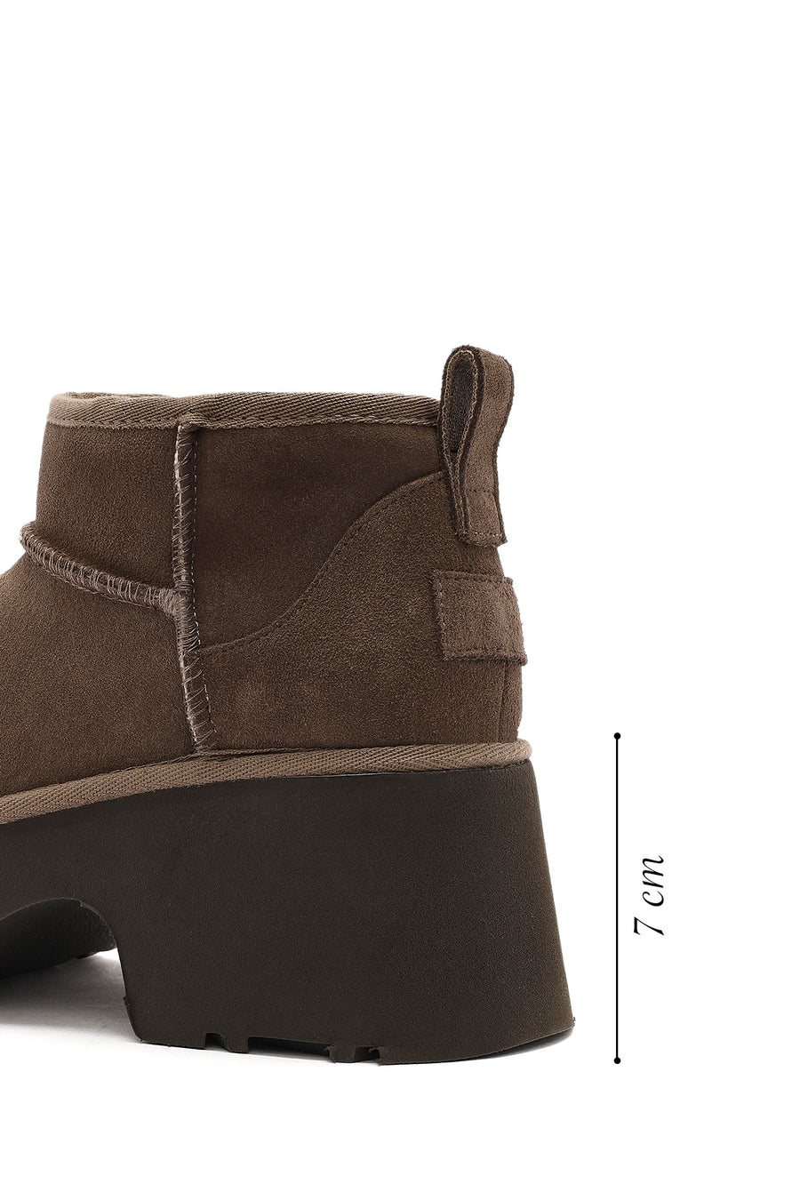 Women's Mink Thick Soled Suede Leather Teddy Boots