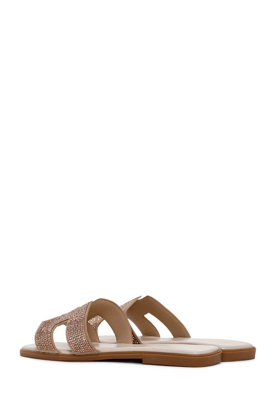 Women's Beige Stone Slippers