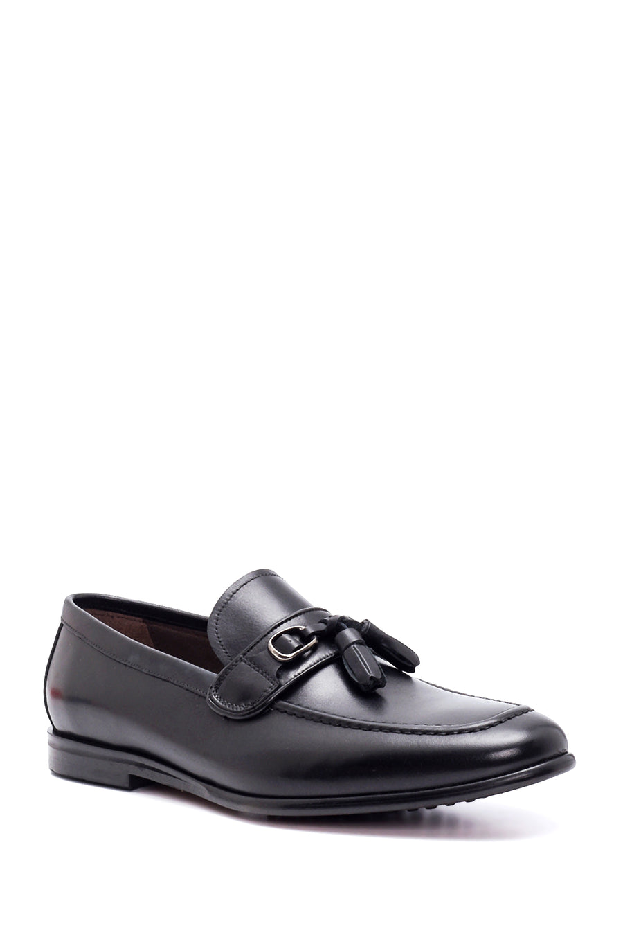 Men's Black Leather Classic Loafer
