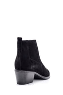 Women's Suede Leather Heeled Boots | Derimod