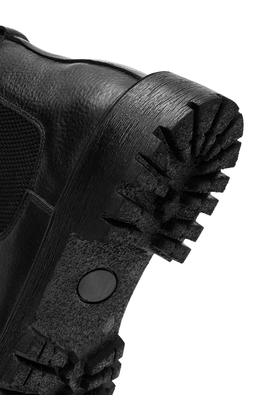 Men's Black Leather Casual Chelsea Boots