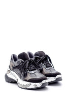 Women's Patterned Leather Sneaker | Derimod