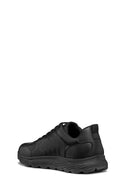 Geox Men's Black Spherica Lace-up Leather Sneaker | Derimod