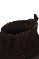 Male Brown Suede Chelsea Boots | Derimod