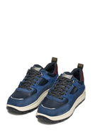 Geox Men Navy U Spherica 4X4 B Abx C - Suede Lace-Up Thick-Soled Fabric Sneaker | Derimod