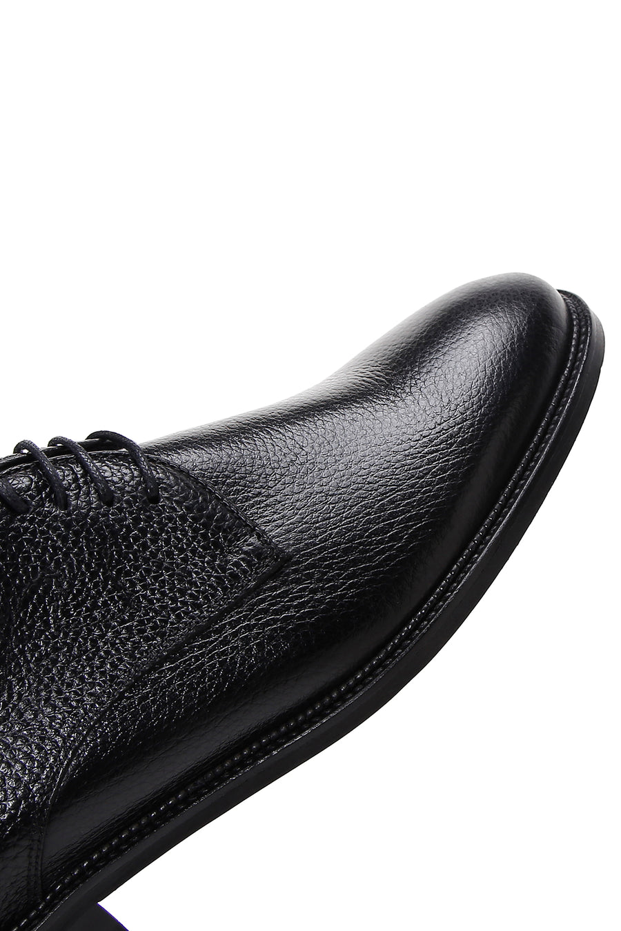 Men's Black Laced Leather Classic Shoes