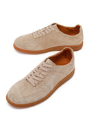 Erkek Bej Bağcıklı Süet Deri Sneaker | Derimod