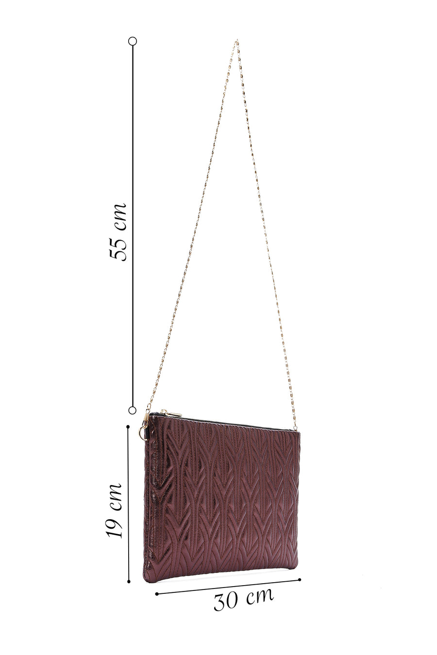 Women's Copper Quilted Portfolio Bag